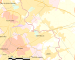 Map commune FR insee code 59650